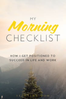 My morning routine is something that I have been developing over the last couple years and is influenced by countless books, articles, friends, and more. My goal with it is to create as many good habits that will set me up for success in areas of my life as possible. I know from experience that if I don’t create a daily habit out of something (reading the Word, exercising, etc) my frequency of doing it goes WAY down. I suspect it is like this for most others too, but it definitely is for me. “You will never change your life until you change something you do daily.” ”• John C. Maxwell