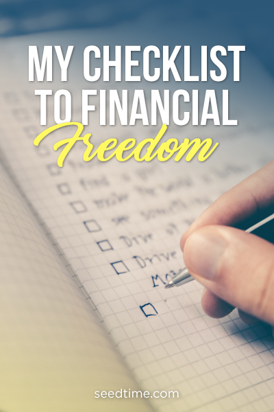 My Checklist to Financial Freedom