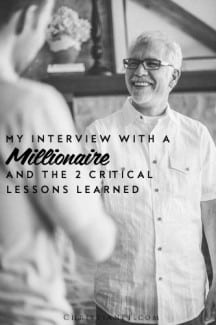 My interview with a millionaire and the crucial things I learned