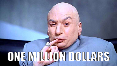 one million dollars