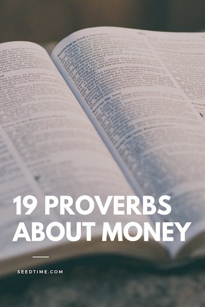 19 Proverbs about Money in the Bible