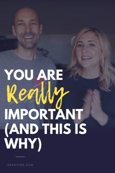 you are really important