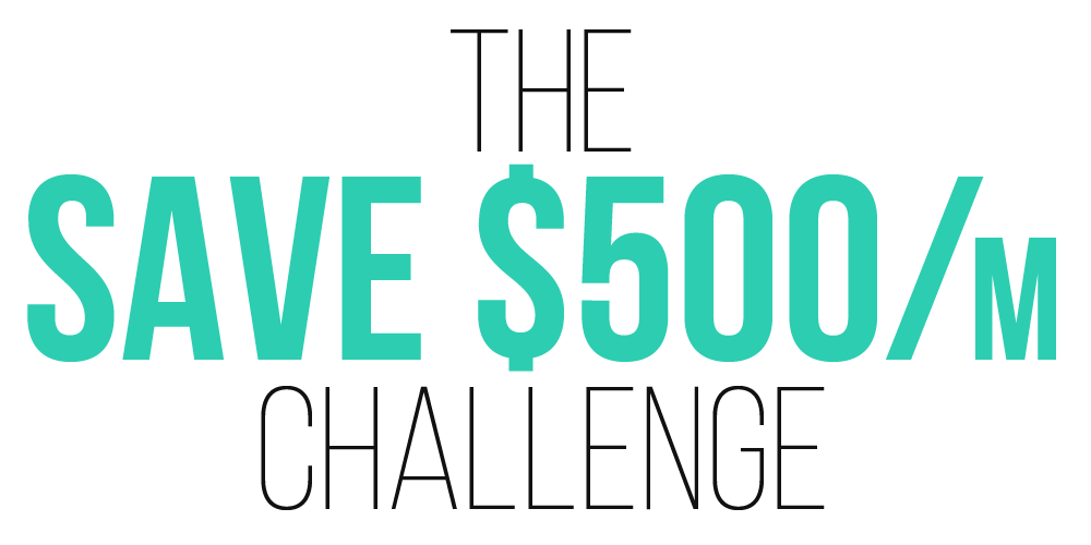 The Save $500/m Challenge is FREE 3-week email-based challenge that will provide you with real-world, actionable steps that you can take to painlessly shave off $500 from your monthly expenses.