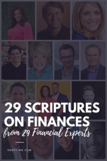 29 scriptures on finances