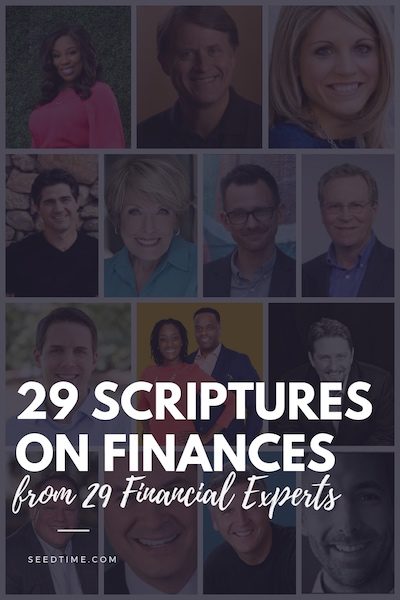 29 scriptures on finances from Christian financial experts