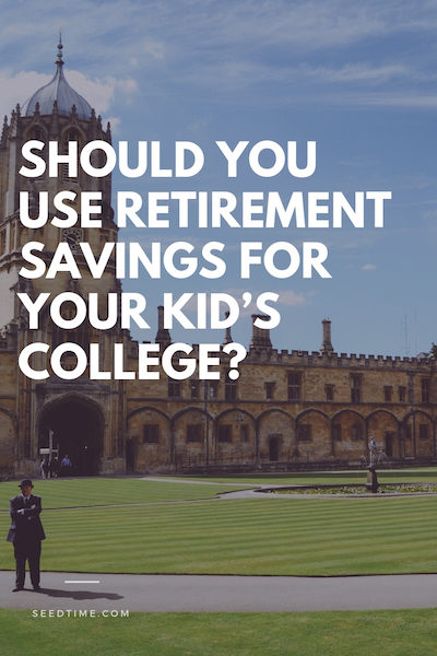 should you use retirement savings for your kid's college