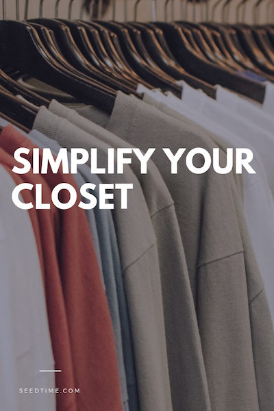 simplify your closet