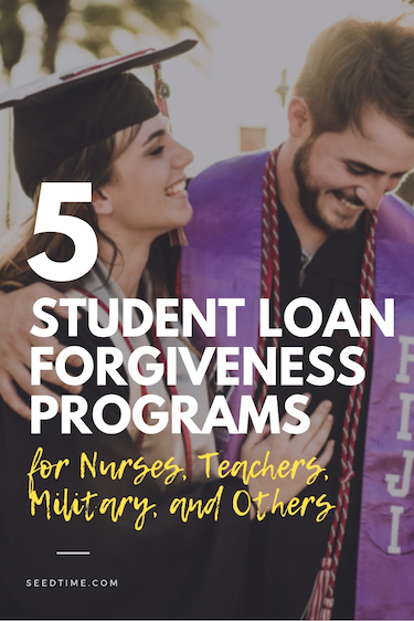 5 student loan forgiveness programs