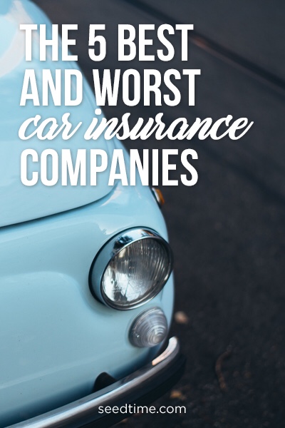 The 5 best and worst car insurance companies