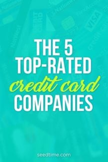 The 5 top rated credit card companies