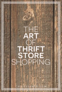 The art of #thrifting (thrift store shopping)