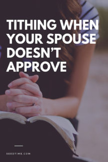 tithing when your spouse doesn't approve