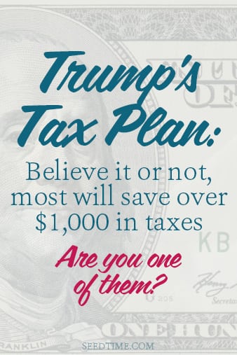 Who knew that Trump's tax plan actually is going to same most people money on their income takes?