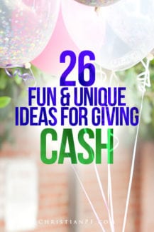 26 unique ideas to give cash as a gift